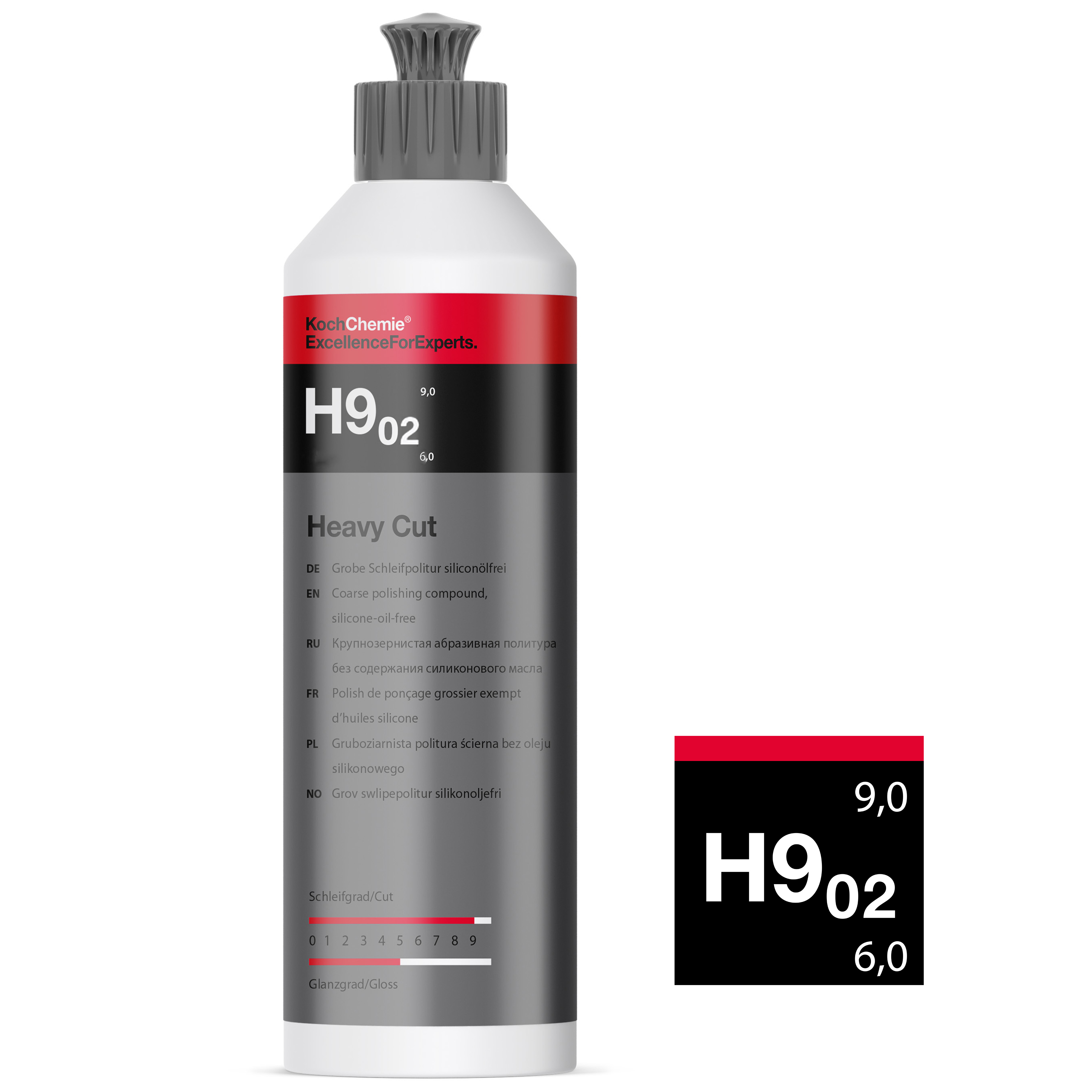Koch Chemie H9.02 Heavy Cut Grobe Schleifpolitur silikonölfrei 0,25L