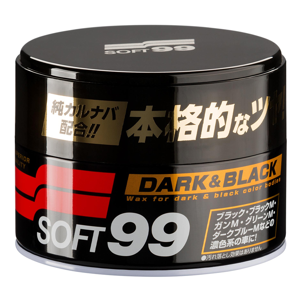 Soft99 Dark & Black Wax Auto Hartwachs für schwarze dunkle Autolacke 300gr Wachs