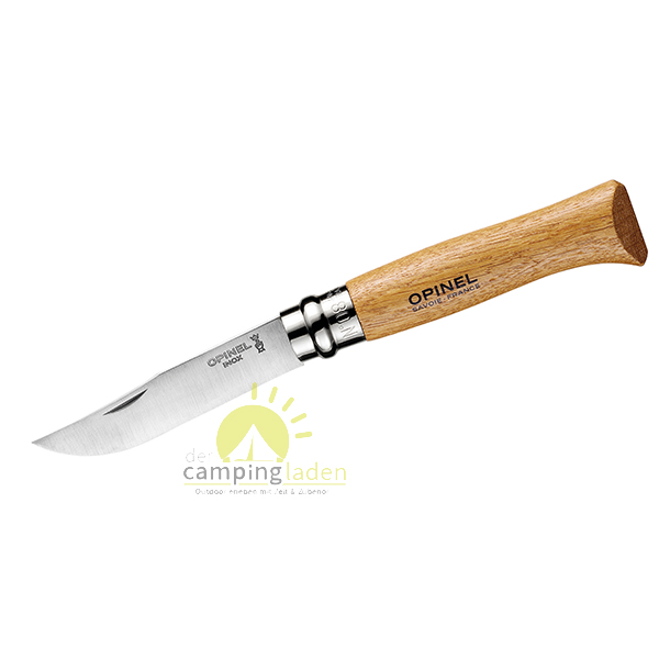 Opinel Messer Gr. 8 rostfrei mit Eichenholz Griff Outdoor Camping Taschenmesser