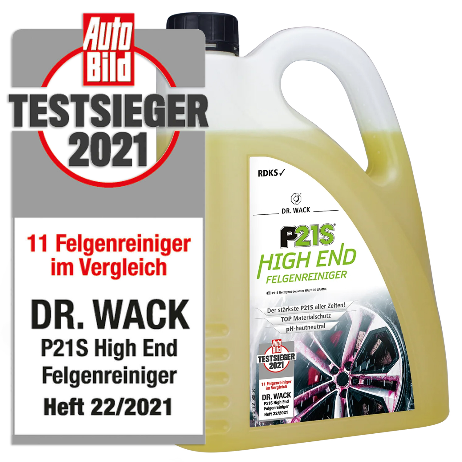 Dr. Wack Felgenreiniger P21S HIGH END Felgenpflege Reiniger 2L Alufelgenreiniger