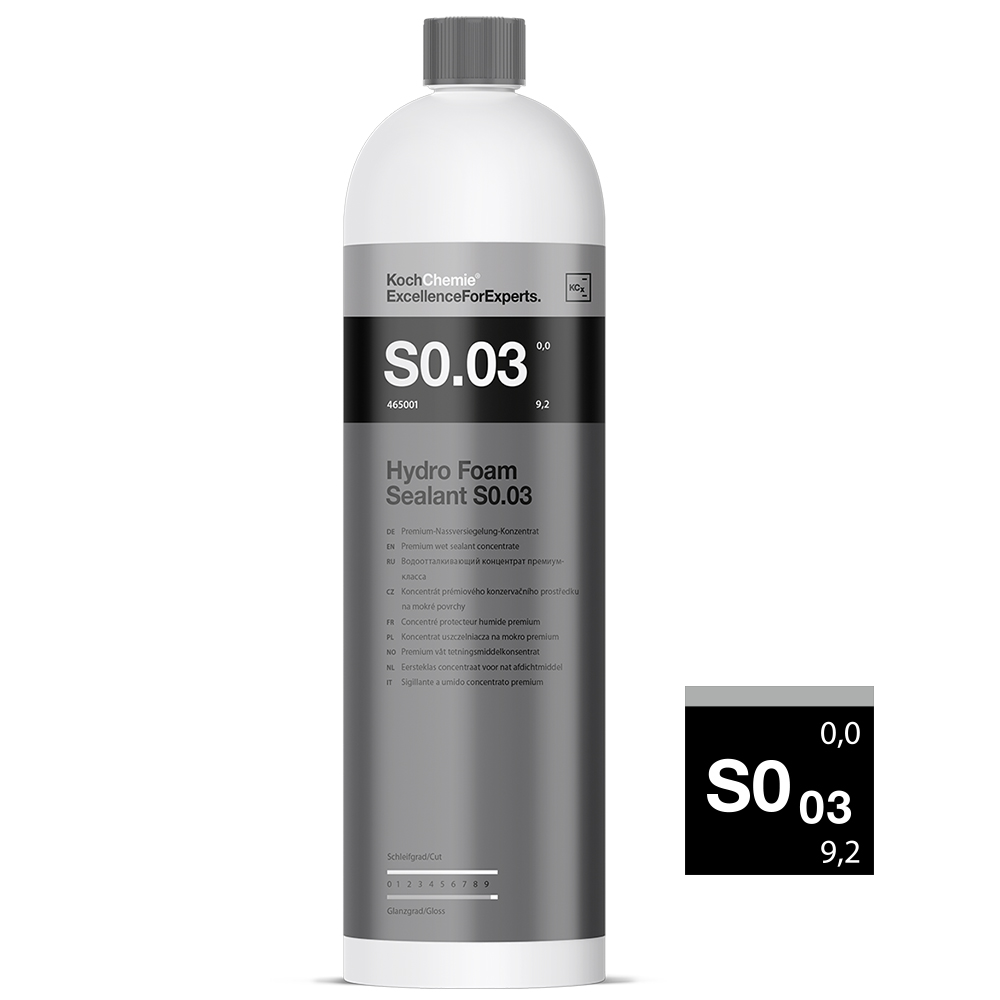Koch Chemie S0.03 Hydro Foam Sealant Premium Nassversiegelung Konzentrat 1,0L