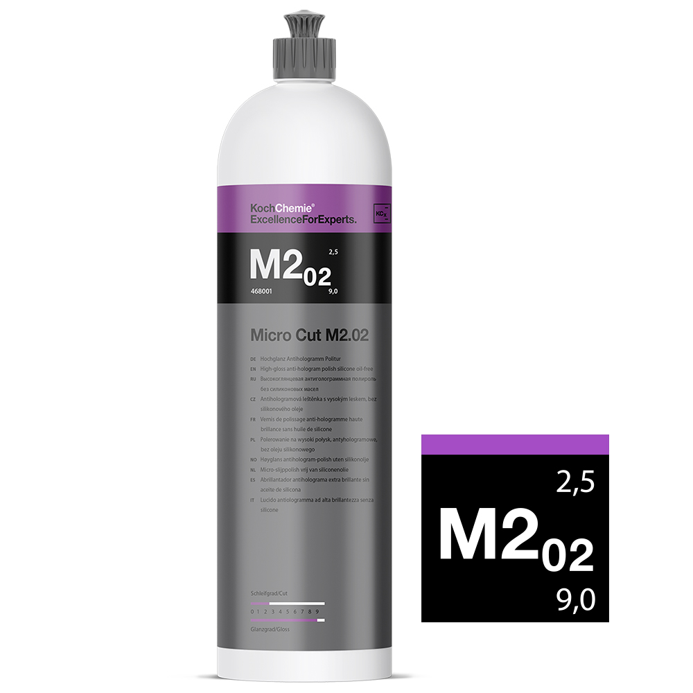 Koch Chemie Micro Cut M2.02 Hochglanz Antihologramm Politur Poliermittel 0,25L