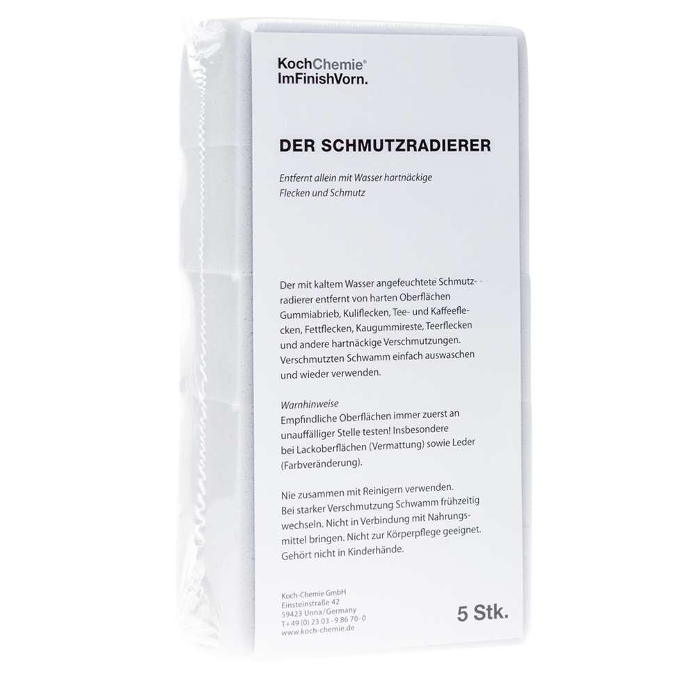 Koch Chemie Schmutzradierer 5er Pack Schwamm Fleckenentferner Schmutzentferner