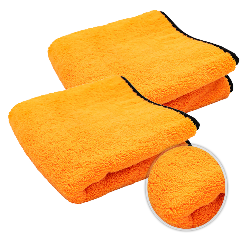 Liquid Elements Orange Baby Trockentuch Poliertuch Microfasertuch 60x40cm 2x