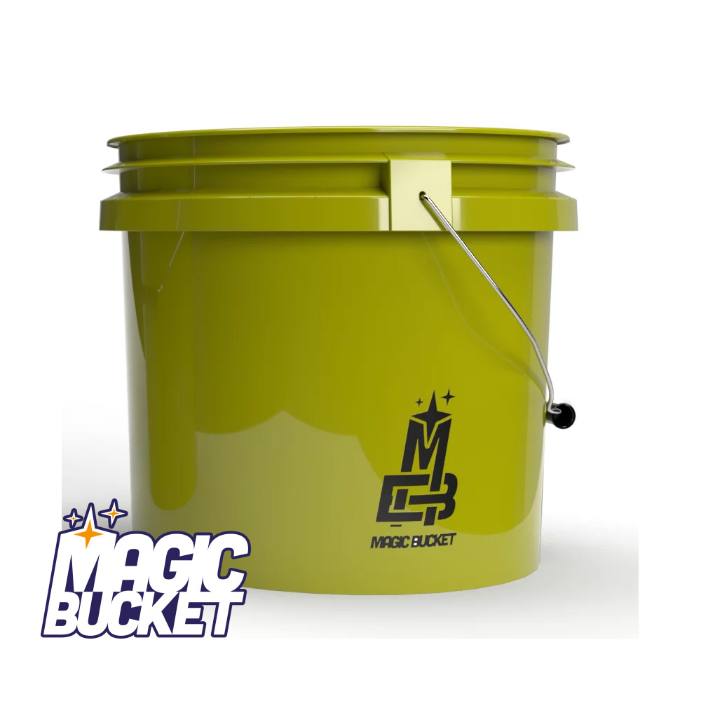 Magic Bucket Wascheimer Putzeimer Autowäsche 3,5 Gallonen ca. 13 Liter Khaki