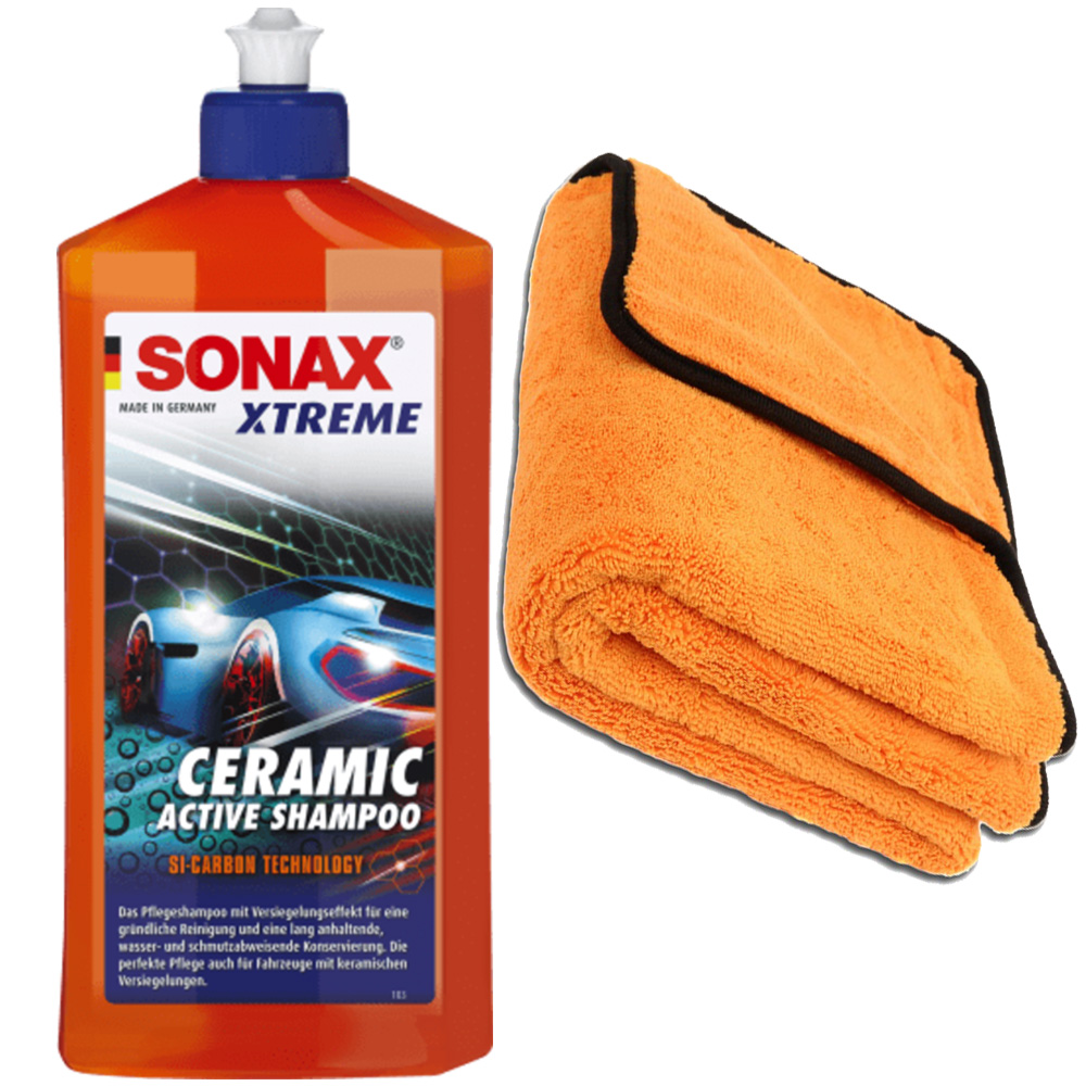 Sonax XTREME Ceramic Active Shampoo Waschversiegelung 500ml inkl. Microfasertuch