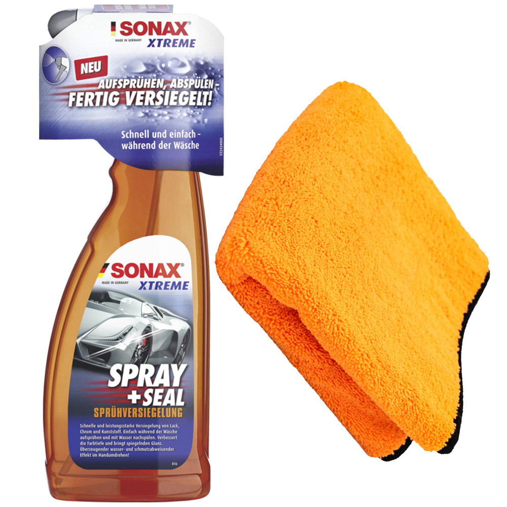 Sonax XTREME Spray + Seal Sprühwachs Versiegelung 750ml inkl. Microfasertuch