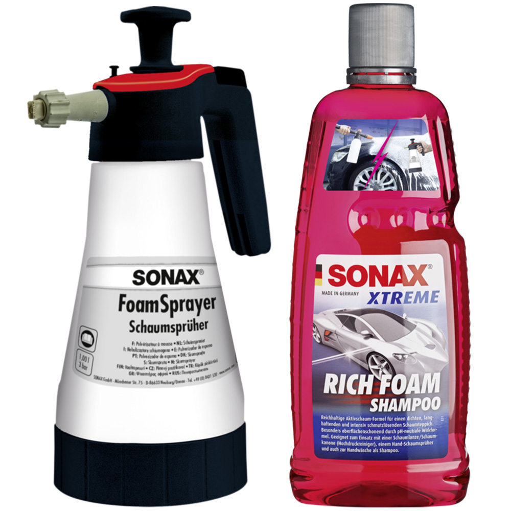 Sonax Foamsprayer 1L Schaumsprüher Sprüher XTREME Richfoam Shampoo Aktivschaum